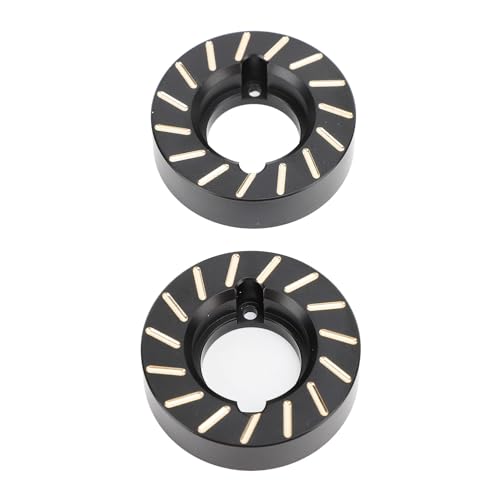 aqxreight 2pcs Messing Wheel Knöchel Gegengewichte Geeignet für SCX10 II 90046 RC Crawler Car Upgrade Teile Schwarz von aqxreight