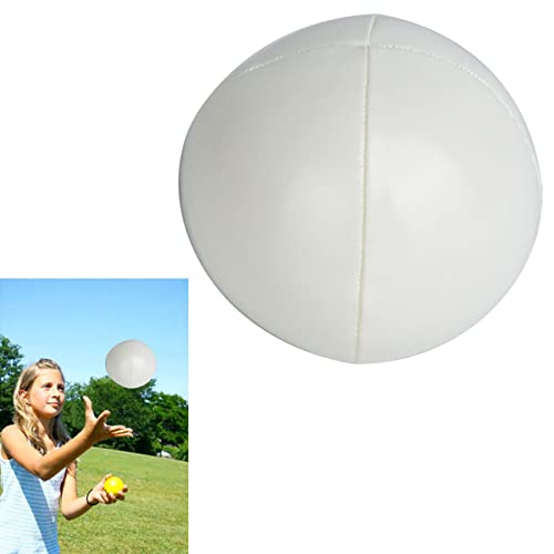 aqxreight 3-teiliges PU-Jonglierbälle Clown Kindersport-Jonglierset für Anfänger und Profis (White) von aqxreight