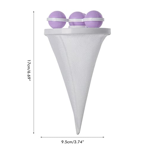 aqxreight 3pcs Push Bubble Waschkugeln für Effiziente Wäsche mit Nicht-windender Design (Blau+lila+rosa) von aqxreight