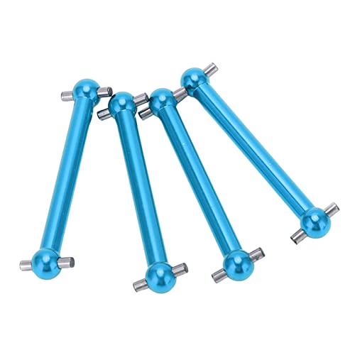 aqxreight 4pcs RC Metal Metal Hundeknochen Antriebswelle Vorne und Hinterer Universeller Hundebrone für TT02B 1/10 RC -Auto -Upgrade Rot (Blue) von aqxreight