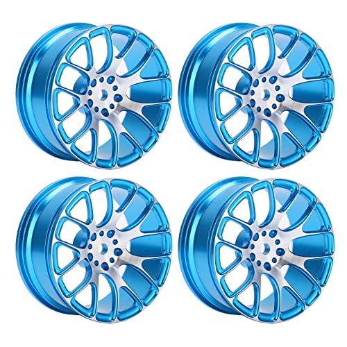 aqxreight 4pcs RC Rad Wheel Hub Aluminium Leichtmetallrad-Hub-Hub 52 Mm für TT-01 1/10 RC-Auto Schwarz (#1) von aqxreight