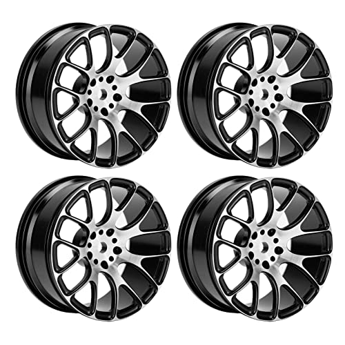 aqxreight 4pcs RC Rad Wheel Hub Aluminium Leichtmetallrad-Hub-Hub 52 Mm für TT-01 1/10 RC-Auto Schwarz (#2) von aqxreight