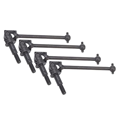 aqxreight 4pcs Stahl CVD -Antriebswelle Getriebachse für HSP 94123/94108/94102 1/10 RC -Auto Schwarz (Black) von aqxreight