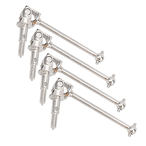 aqxreight 4pcs Stahl CVD -Antriebswelle Getriebachse für HSP 94123/94108/94102 1/10 RC -Auto Schwarz (Silver) von aqxreight