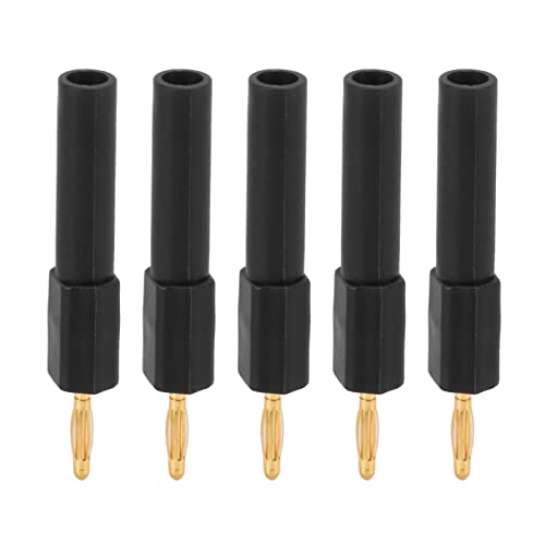 aqxreight 5pcs Konvertieren Bananenstopfen Starke Konnektivität Gute Leitfähigkeit 2mm Bis 4mm Conversion Banana Pluggreen -Stecker -Steckdose für Exquisite Produkte Starke Umstellung Bananen Multi von aqxreight