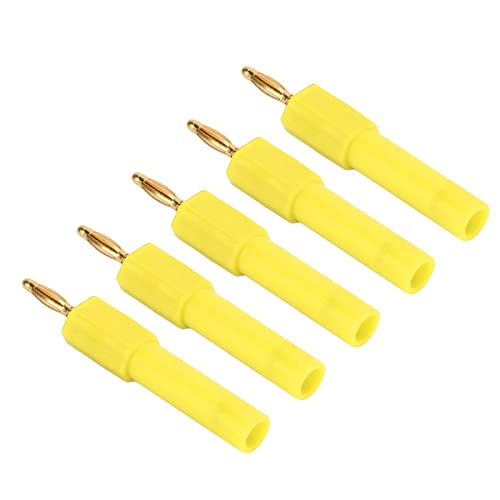 aqxreight 5pcs Konvertieren Bananenstopfen Starke Konnektivität Gute Leitfähigkeit 2mm Bis 4mm Conversion Banana Pluggreen -Stecker -Steckdose für Exquisite Produkte Starke Umstellung Bananen Multi von aqxreight