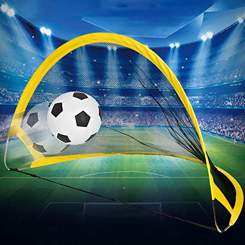aqxreight 68 cm Faltbares Fußballziel für mit Eisenrahmen und Stoffnetz - Fußball Im Innenraum Im Freien Freien (68cm) von aqxreight