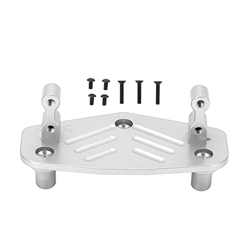 aqxreight Aluminiumlegierung Lenkung Servo Mount Bracket Basis für 1/8 Losi LMT LKW Modifikation Teile Silber (Silver) von aqxreight