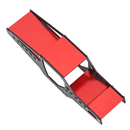aqxreight Aluminiumlegierung RC Car Frame Body Shell Roll 1/24 RC -Auto -Upgrade Teile für Axiale SCX24 Silber (Rot) von aqxreight
