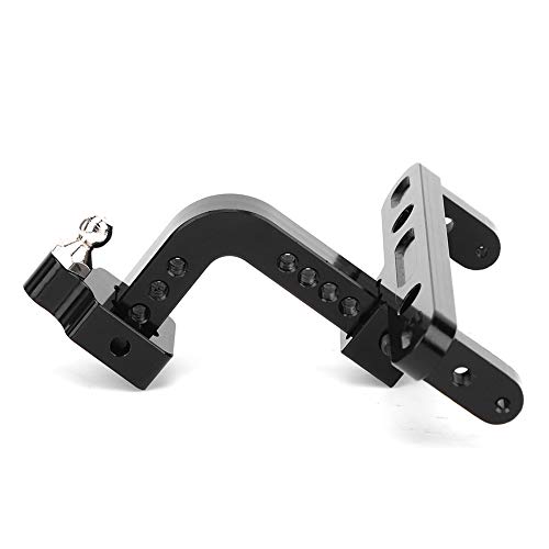 aqxreight Aluminiumlegierung Tow Haken RC -Anhänger -Rack für SCX10 90046 90047 Auto Schwarz (Black) von aqxreight