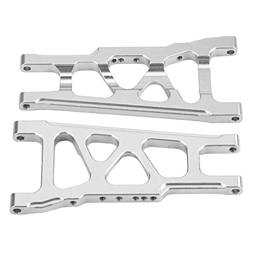 aqxreight Aluminiumlegierung Vorne Hinten Universeller Aufhängungsarm für Schrägstrich 1/10 RC -Auto Silber (SLA007S Silber) von aqxreight