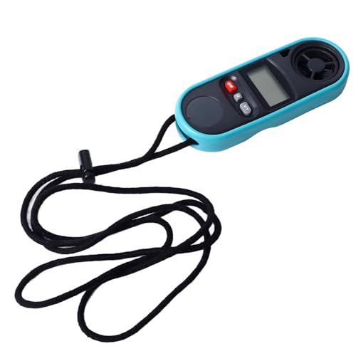 aqxreight Anemometer LCD -Hintergrundbeleuchtung Anzeige Handheld Tragbares Windgeschwindigkeitstemperaturmesser für die Industriellen Nutzungsmessungen Auch Geschwindigkeit A und Messung von aqxreight