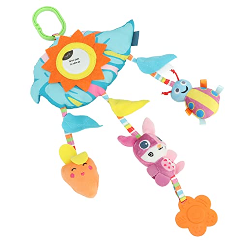 aqxreight Autospielzeug Neugeborene P Hanging Clamp/Holder auf Inf Kinderstärke Zahnen Gel Regenbogenauto Spielzeug Auto Toynewborn Auto Toy (Blatt) von aqxreight