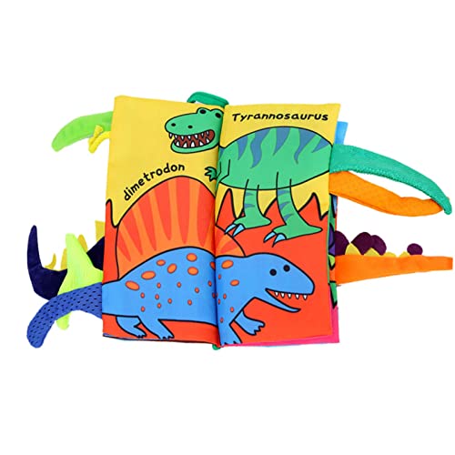 aqxreight Baby Puzzle Spielzeug Schwanztuchbuch für Säuglinge - Frühes Lernen Spaß mit Interaktiver Dinosaurier -Schwanz Design (Dinosaurier -Schwanzbuch) von aqxreight