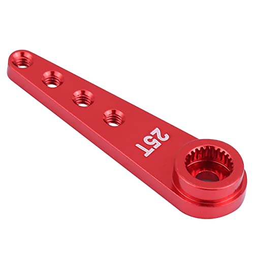 aqxreight CNC -Bearbeitung Aluminiumlegierung 25T Servo Arm für WPL 1627 RC Truck Red Servo Arm RC Servo Arm Metal Servo Arm 25T Servo Arm RC Accessoire Servo Arm RC Accessoire (WPL1627R rot) von aqxreight