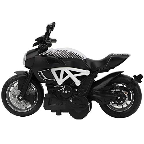 aqxreight Electric Alloy Motorcycle Model Toy mit Leichter Musik für 5... Dein. Bedürfnisse .. in. Festivals .. sind. Und. Anders. Hübsch. Motorradmodell (Schwarz und weiß) von aqxreight