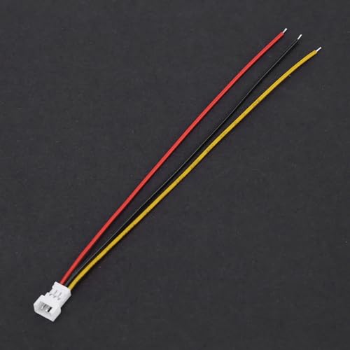 aqxreight Micro JST 1,25 Mm 3-poliger Rechter Winkelstecker mit Kabel für Leiterplatten Eingestellt (3pin männliche und weibliche Set) von aqxreight