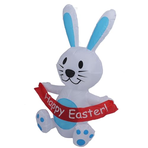 aqxreight Ostern Aufblasbarer Hasen 4ft 210T Polyester IP44 Ostern Blow -up -Hofdekoration mit LED Leuchten für Hausgarten Rasen Blau US Stecker 100 Bis 120 V Regen Es der Nass. Sn (EU-Stecker aqxreight Ostern Aufblasbarer Hasen 4ft 210T Polyester IP44 Ostern Blow -up -Hofdekoration mit LED Leuchten für Hausgarten Rasen Blau US Stecker 100 Bis 120 V Regen Es der Nass. Sn (EU-Stecker von aqxreight