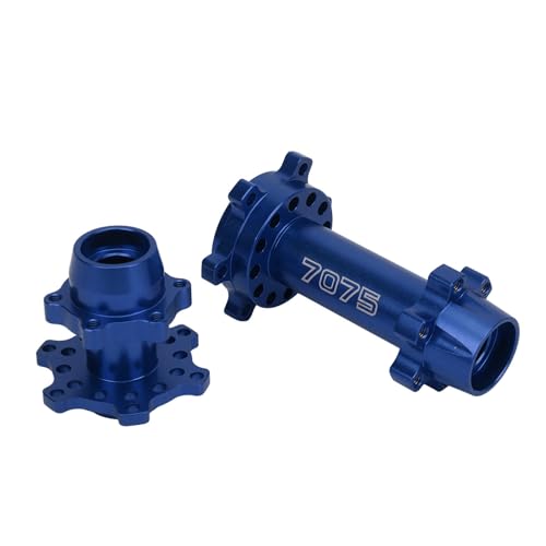 aqxreight RC Motorcycle Wheel Hex Hubs Aluminium Vorderen Hechse -Hub für LOSI 1/4 Promoto MX Elektrische Motorradmodifikation Aufrühren von Schwarz RC Motorradrad -Helm Hubsmotorcycle Front (Blue) von aqxreight