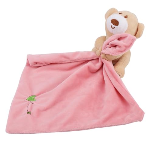 aqxreight Schöner Bär P Soother Security Decke Soft Spielzeug Neugeborene Pink Security Decke Sicherheit Benzinetkids Sicherheitsplocken -Sicherheits - für Hände Gestaltet (PINK) von aqxreight