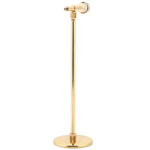 aqxreight Stylish Kupfergoldplattiertes Mikrofonmodell Gefertigtes Ziermusikinstrument für Wohnkultur (16-22 cm) von aqxreight