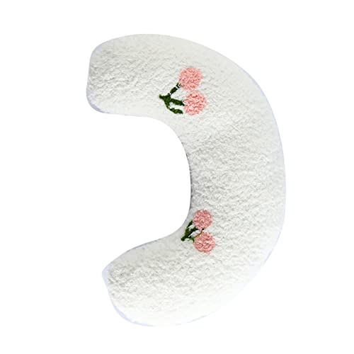 aqxreight U -förmiges Haustierkissen für Hunde und Katzen - Soft Neck Stützkissen mit Wirbelsäule für Bequemen Schlaf (White) von aqxreight