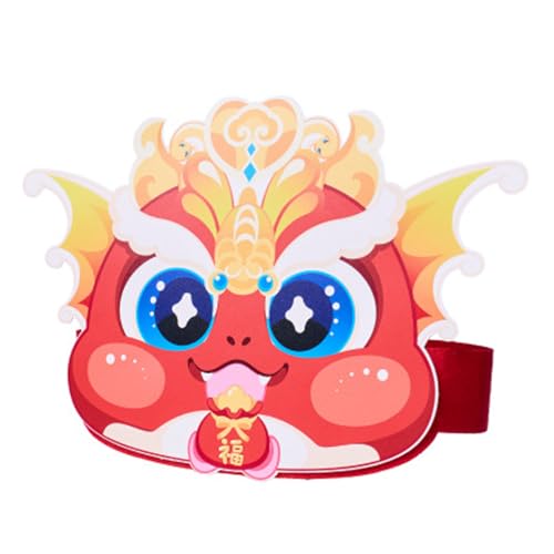 Chinesische Schlange Stirnband Maskottchen Kopfbedeckung Schlange Jahr Cosplay 2025 Chinesische Schlange Cartoon Maskottchen Do It Yourself von arenmi