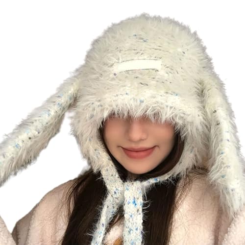 arenmi Dicker Plüschhut mit langen Ohren, bequemer Pullover, Trapperhut für Teenager und Erwachsene, Winteraktivität, Alltagskopfbedeckung arenmi Dicker Plüschhut mit langen Ohren, bequemer Pullover, Trapperhut für Teenager und Erwachsene, Winteraktivität, Alltagskopfbedeckung von arenmi