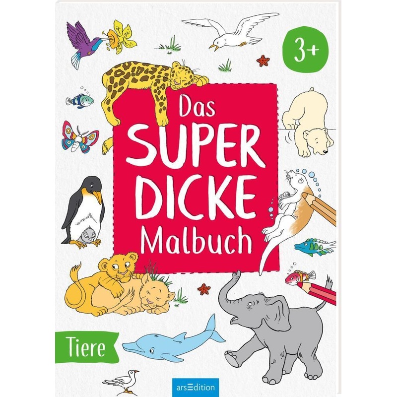 Das superdicke Malbuch - Tiere von ars edition