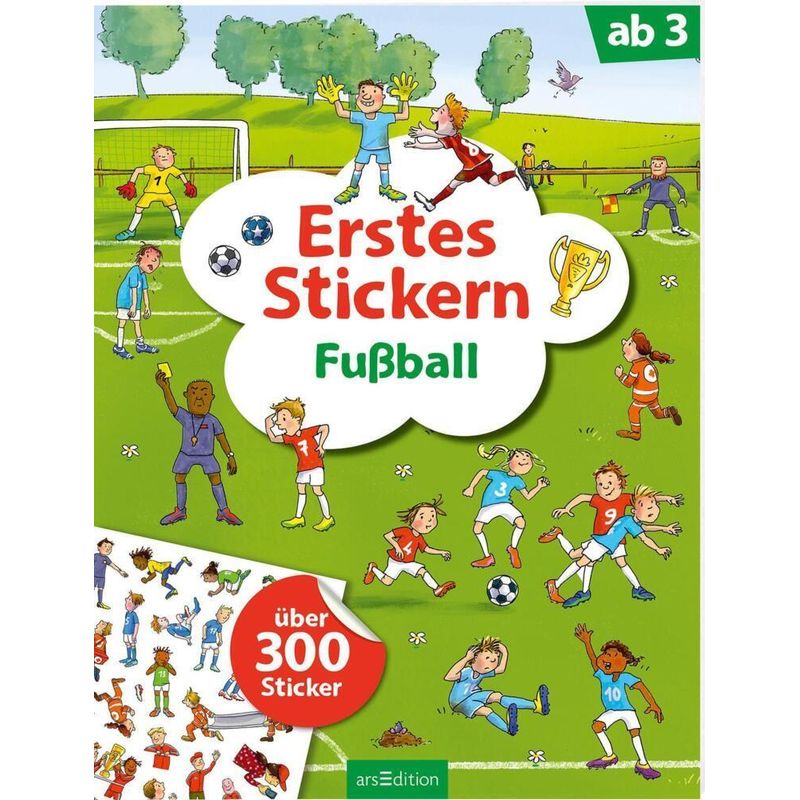Erstes Stickern - Fußball von ars edition