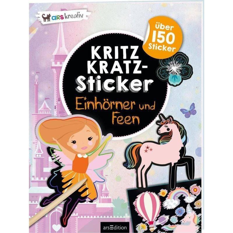 Kritzkratz-Sticker - Einhörner und Feen von ars edition