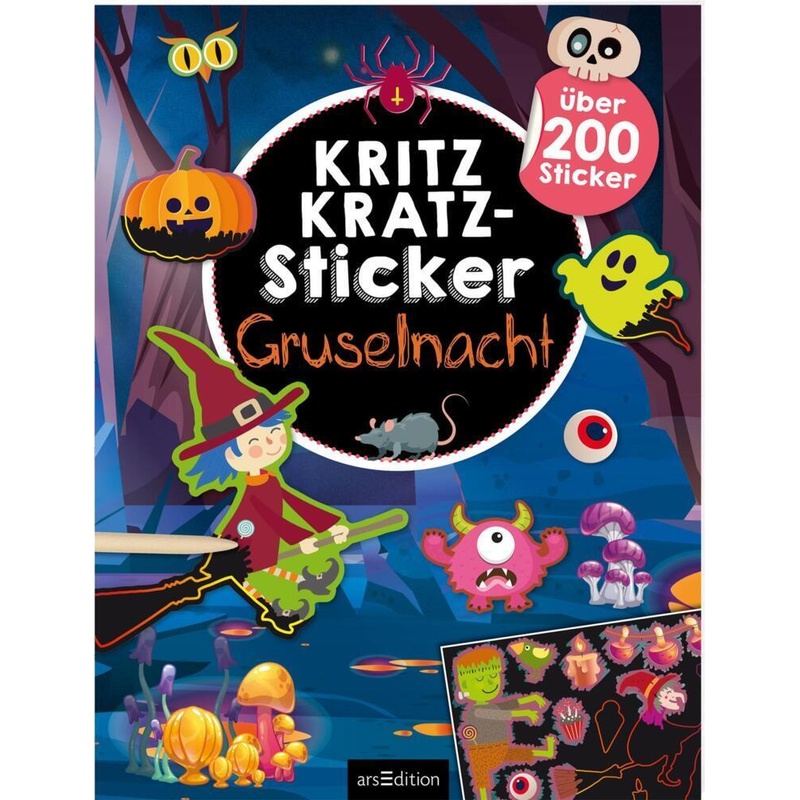 Kritzkratz-Sticker - Gruselnacht von ars edition
