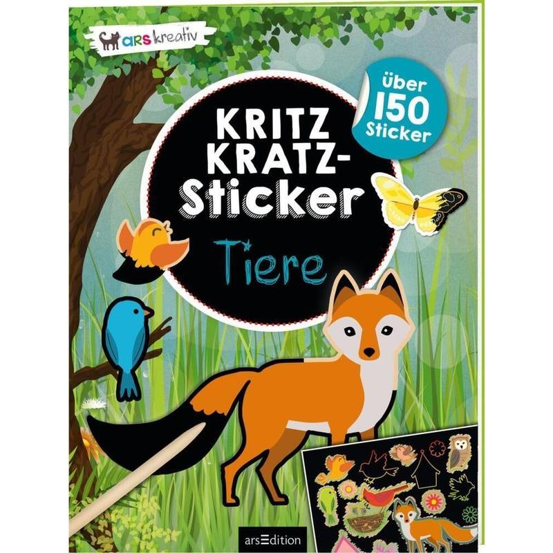Kritzkratz-Sticker - Tiere von ars edition