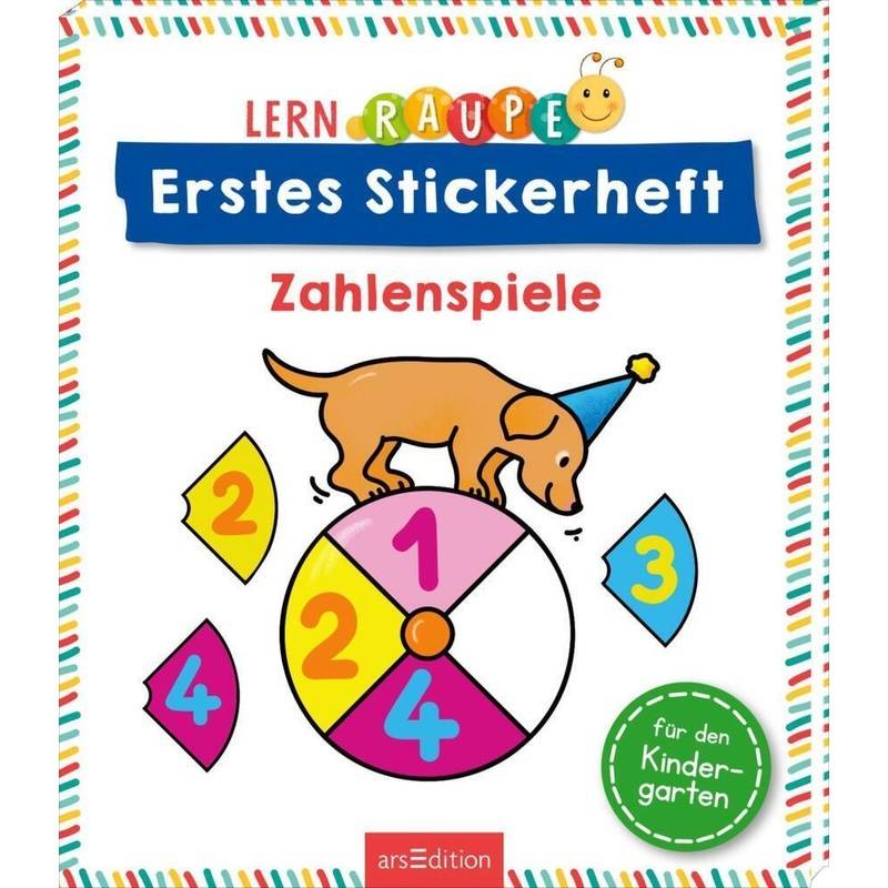 Lernraupe - Erstes Stickerheft - Zahlenspiele von ars edition