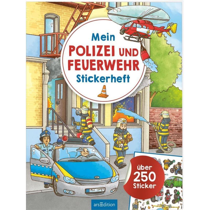 Mein Polizei- und Feuerwehr-Stickerheft von ars edition