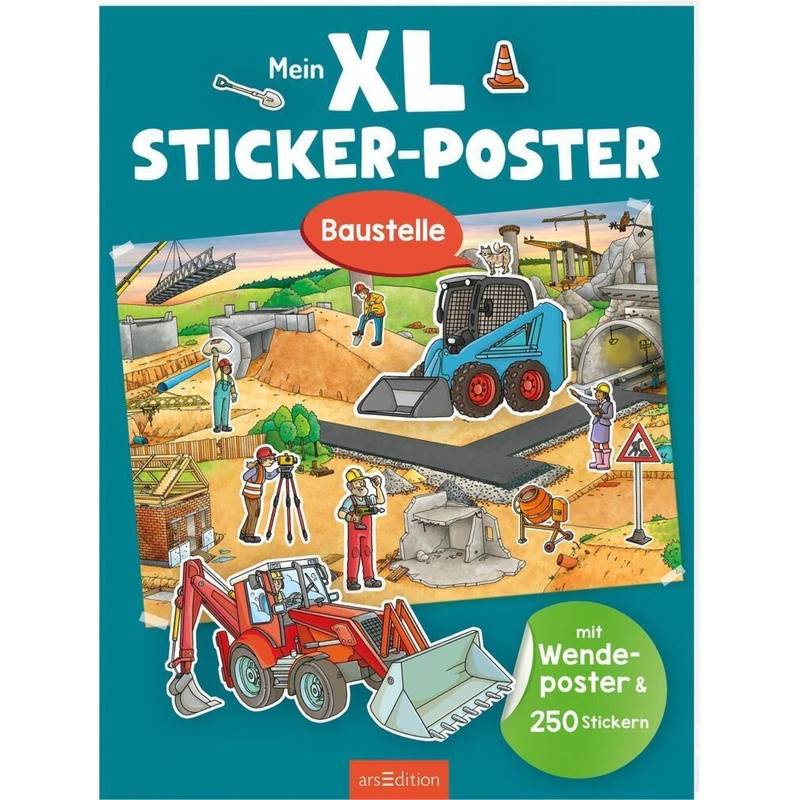 XL Sticker-Poster: Mein XL Sticker-Poster Baustelle von ars edition