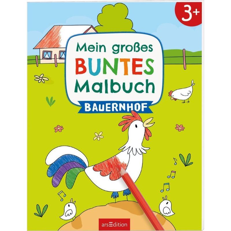 Mein großes buntes Malbuch - Bauernhof von ars edition