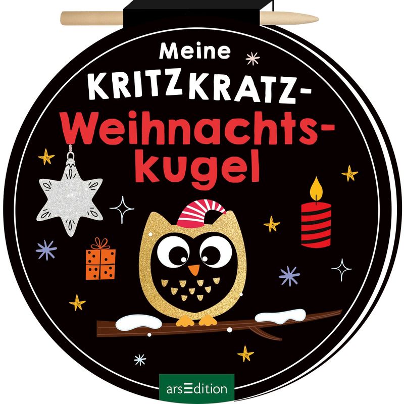 Meine Kritzkratz-Weihnachtskugel von ars edition