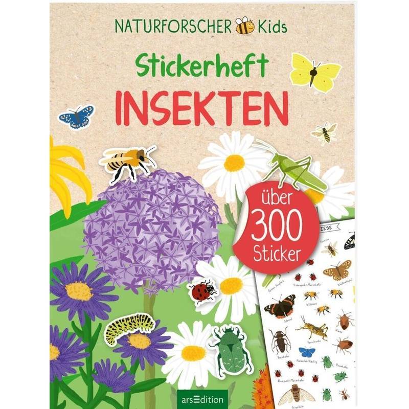 Naturforscher-Kids - Stickerheft Insekten von ars edition