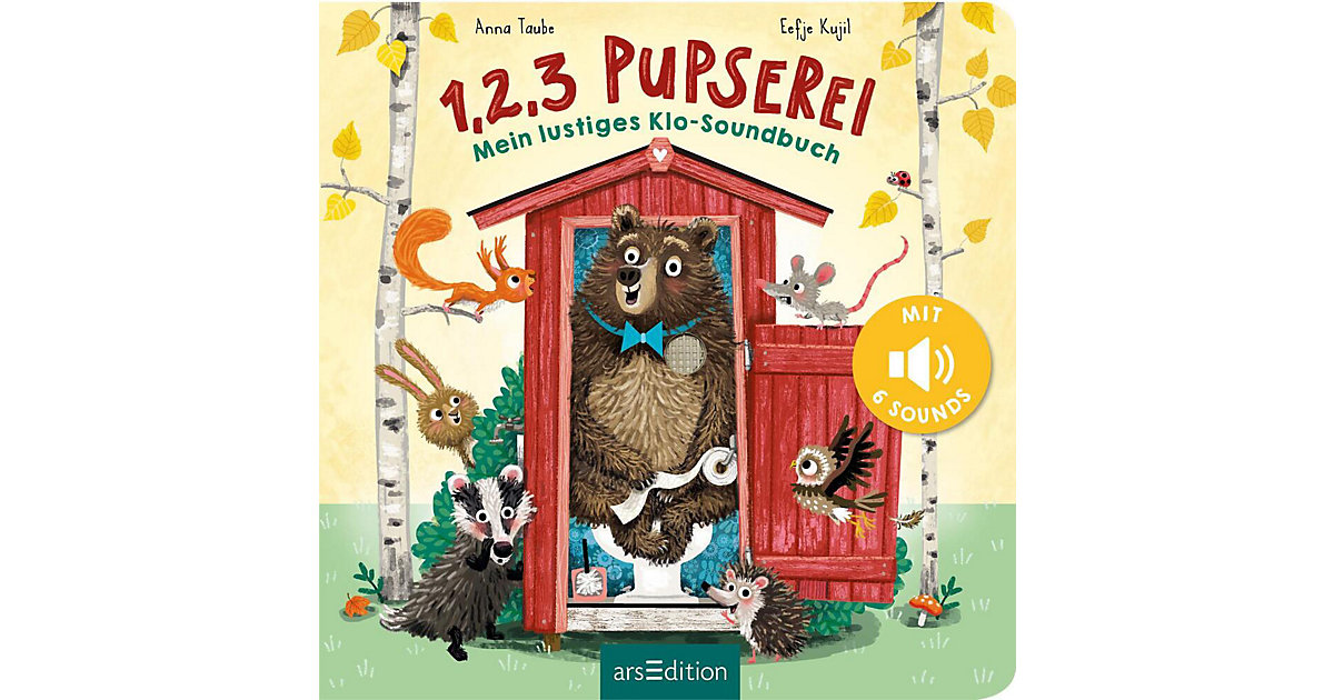 Buch - 1, 2, 3 Pupserei, Klo-Soundbuch Buch - 1, 2, 3 Pupserei, Klo-Soundbuch von arsEdition Verlag