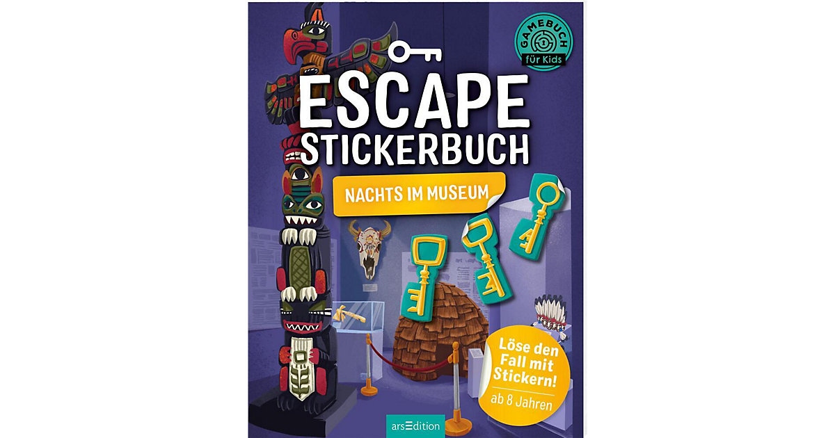 Buch - Escape-Stickerbuch Nachts im Museum Buch - Escape-Stickerbuch Nachts im Museum von arsEdition Verlag