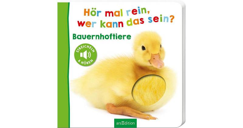 Buch - Hör mal rein, wer kann das sein?: Bauernhoftiere, Soundbuch mit Tiergeräuschen von arsEdition Verlag