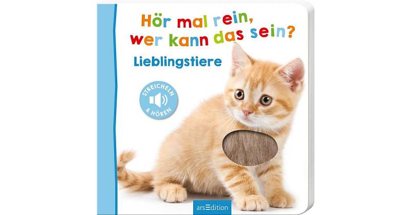 Buch - Hör mal rein, wer kann das sein?: Lieblingstiere, Soundbuch mit Tiergeräuschen von arsEdition Verlag