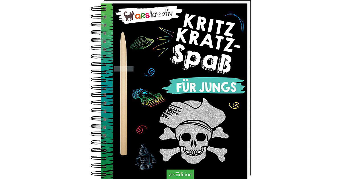 Buch - Kritzkratz-Spaß Jungs  Kinder von arsEdition Verlag