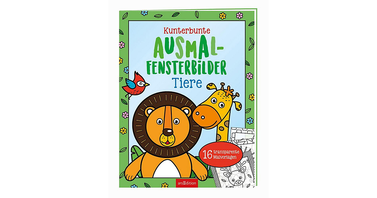 Buch - Kunterbunte Ausmal-Fensterbilder - Tiere Buch - Kunterbunte Ausmal-Fensterbilder - Tiere von arsEdition Verlag