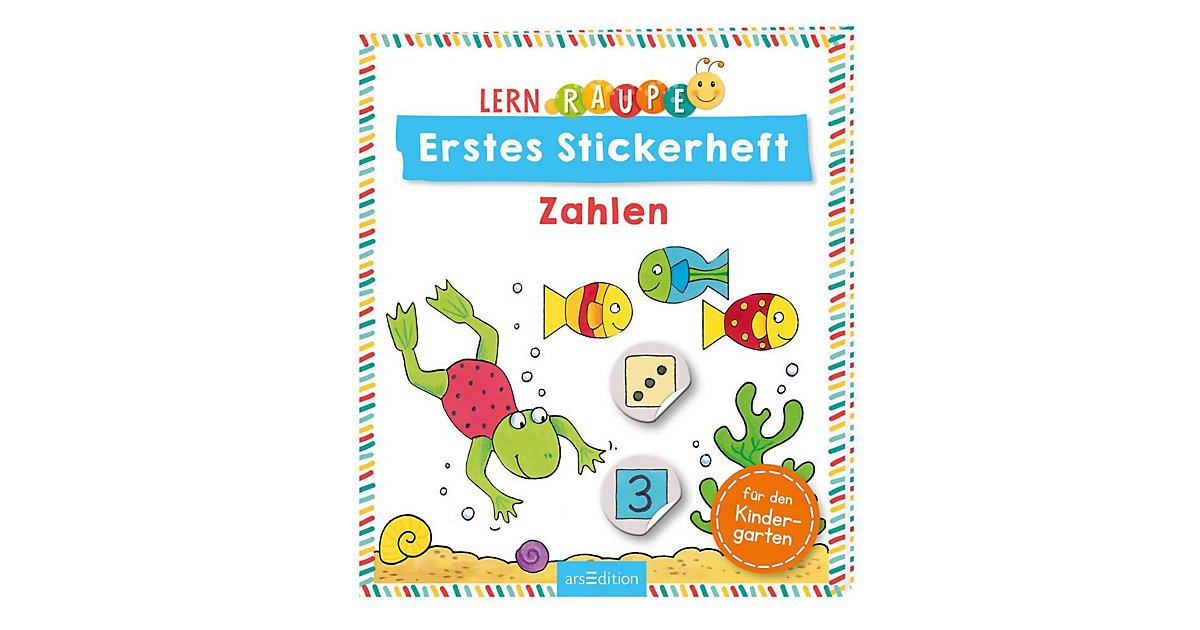 Buch - Lernraupe - Erstes Stickerheft - Zahlen Buch - Lernraupe - Erstes Stickerheft - Zahlen von arsEdition Verlag