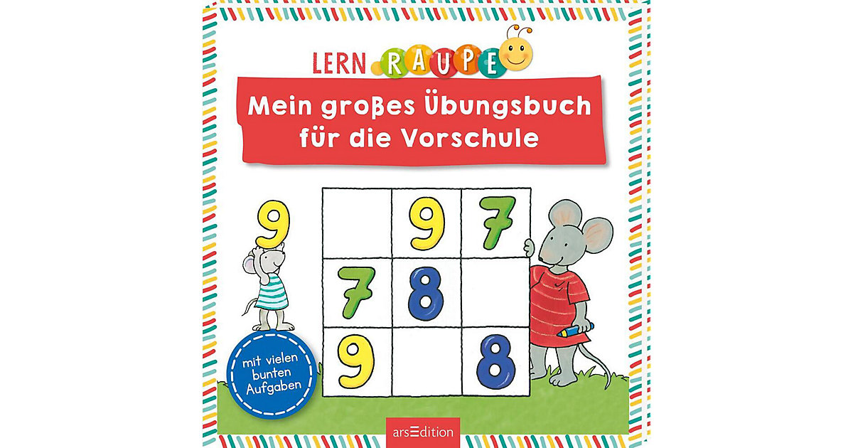 Buch - Lernraupe - Mein großes Übungsbuch die Vorschule  Kinder von arsEdition Verlag