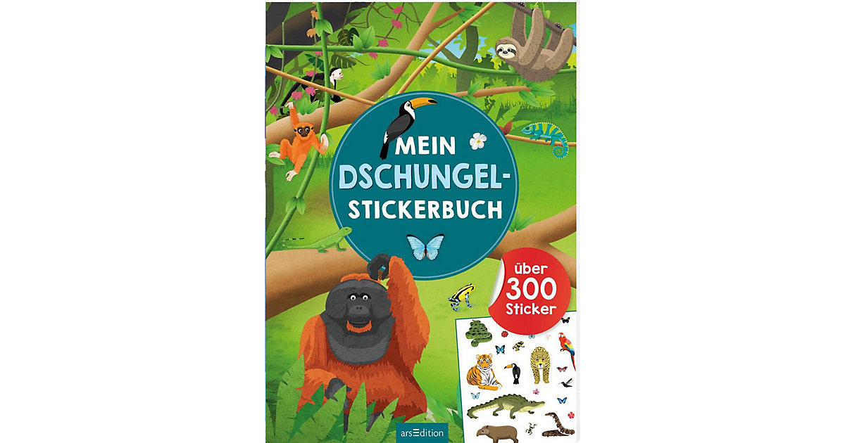 Buch - Mein Dschungel-Stickerbuch von arsEdition Verlag