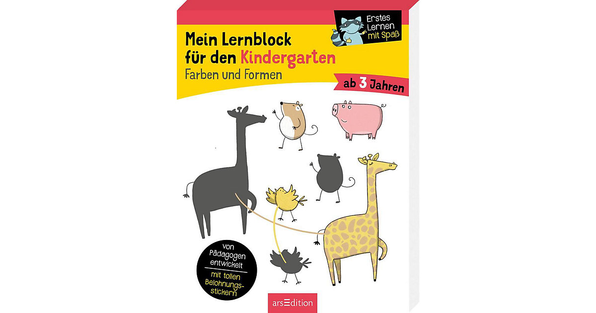 Buch - Mein Lernblock den Kindergarten - Farben und Formen  Kinder von arsEdition Verlag