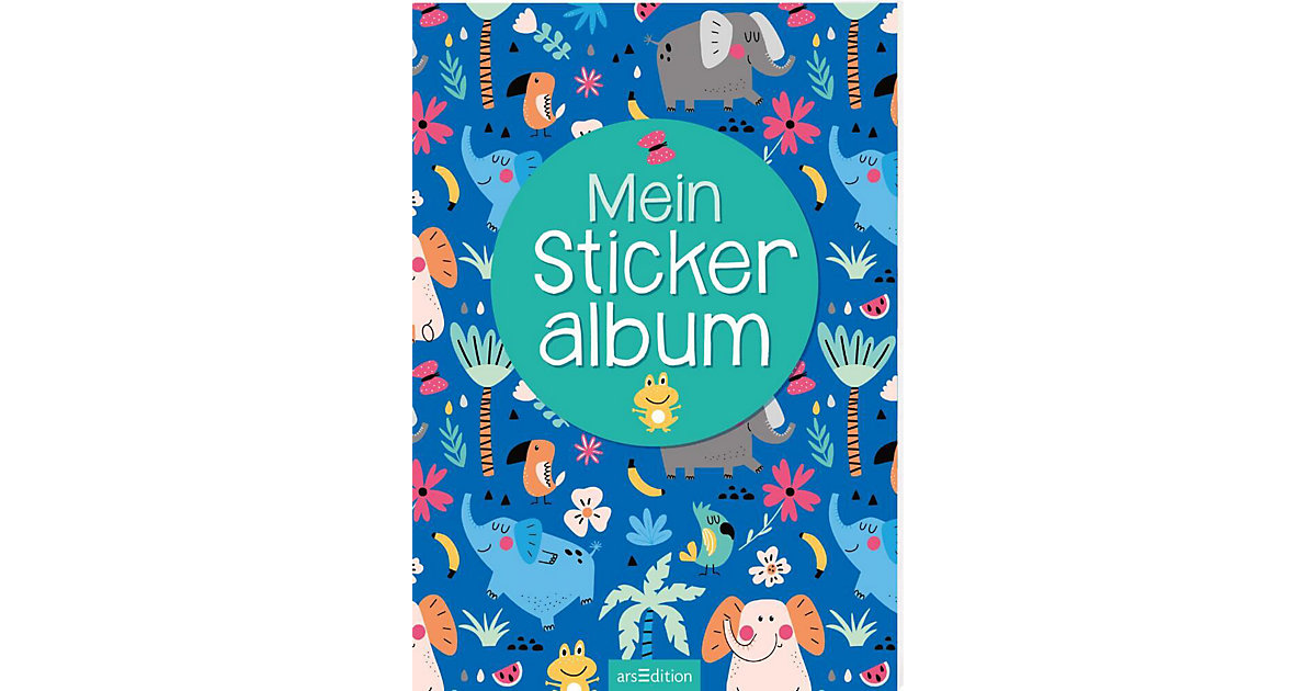 Buch - Mein Stickeralbum - Bunte Tiere von arsEdition Verlag